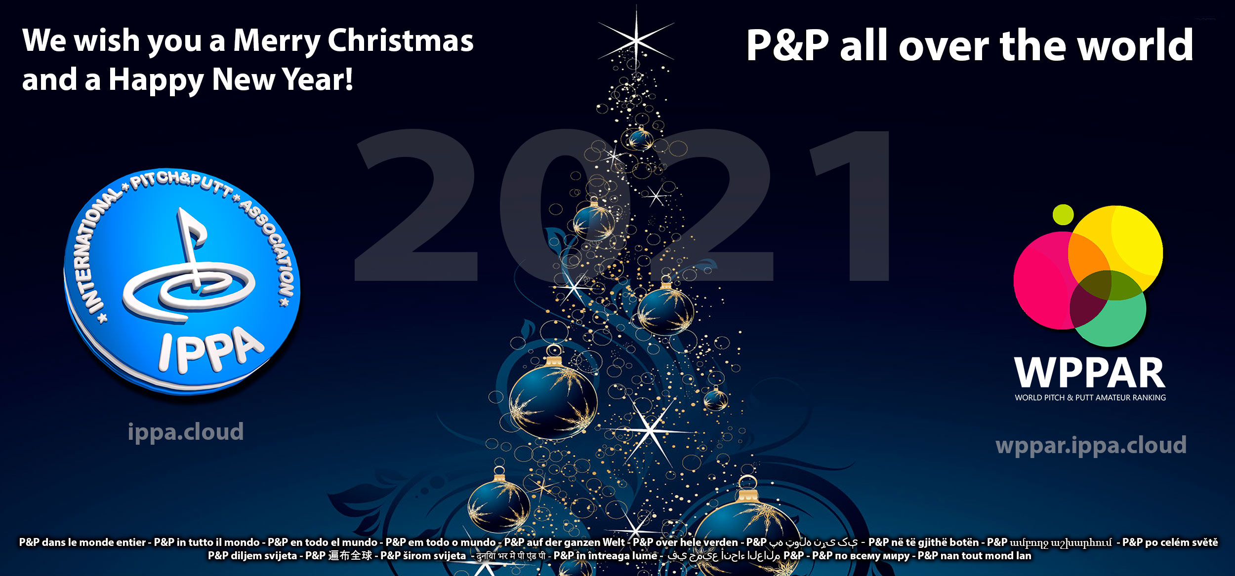 We wish you a Merry Christmas and a Happy New Year!